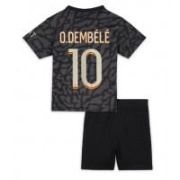 Echipament fotbal Paris Saint-Germain Ousmane Dembele #10 Tricou Treilea 2023-24 pentru copii maneca scurta (+ Pantaloni scurti)